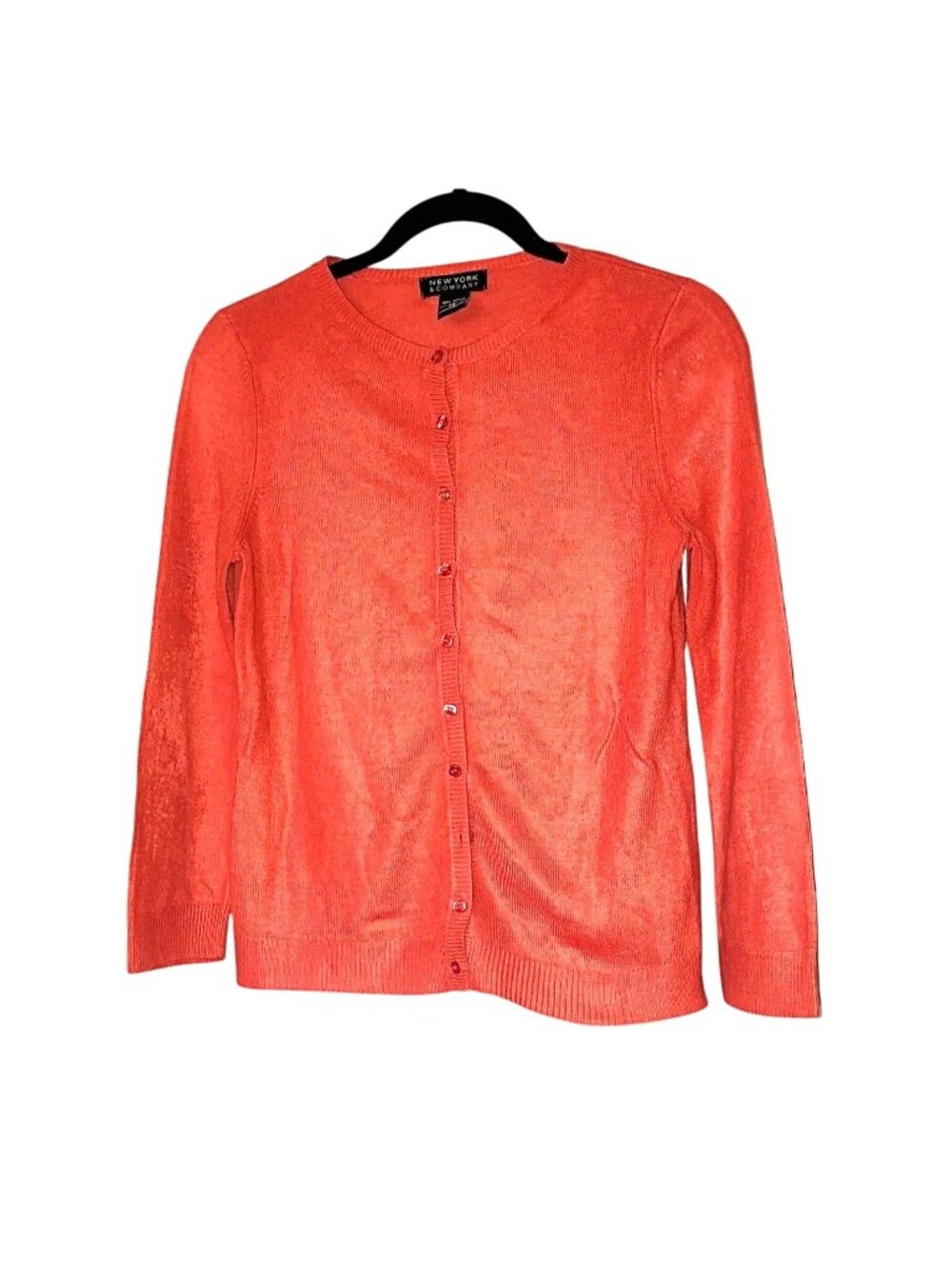 NEW YORK & CO. WOMENS LONG SLEEVE BUTTON DOWN CARDIGAN SWEATER SIZE X-SMALL